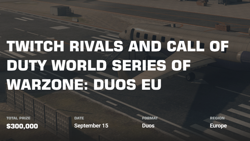 Comment regarder les World Series of Warzone $ 300K Duos EU: programme, diffusion, format, cagnotte, plus