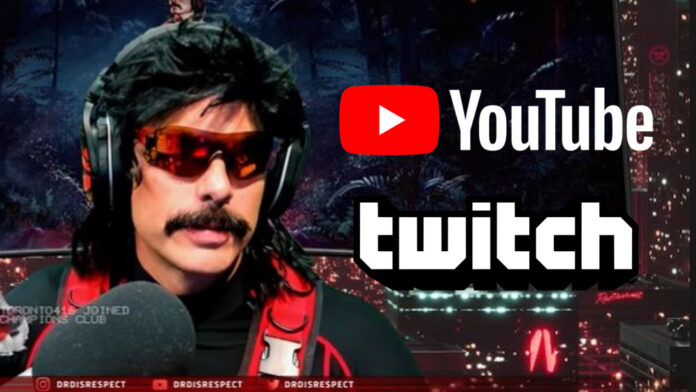 Dr Disrespect says that YouTube is 