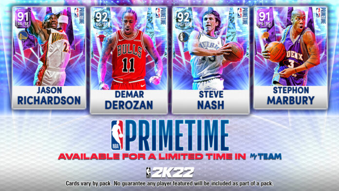 NBA 2K22 MyTeam reçoit sa première extension de série avec Primetime II + Locker Code

