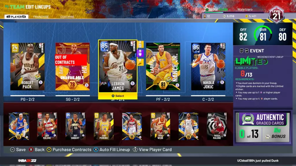 Autocollant NBA 2K22 Limité