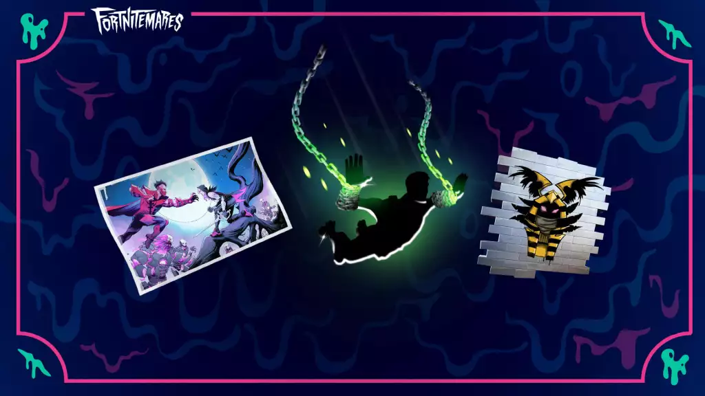 Comment déverrouiller Raven's Curse Spray, Midnight Showdown Loading Screen et Wrathful Breakout Contrail dans Fortnitemares 2021. (Photo: Epic Games)