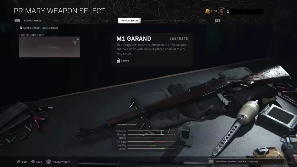 Call of Duty : Warzone M1 Garand