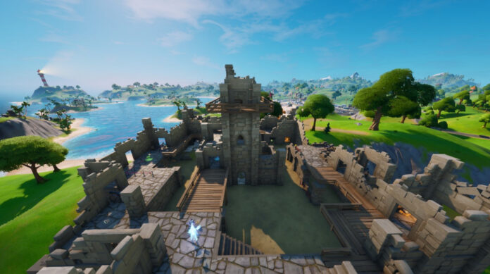 Comment se rendre à Fort Crumpet et trouver des bouteilles Knightly Crimson dans la saison 8 de Fortnite
