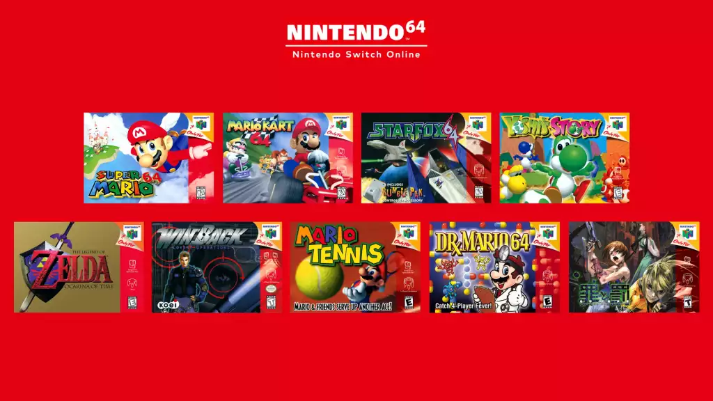 Catalogue en ligne Nintendo 64 Switch