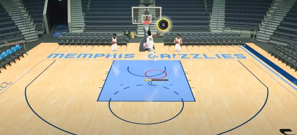 NBA 2K22 Dunk Meter en jeu