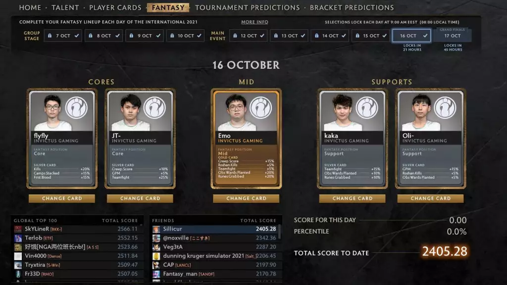 Dota 2 TI10 Fantasy Predictions Main Event Day 5 Grande finale