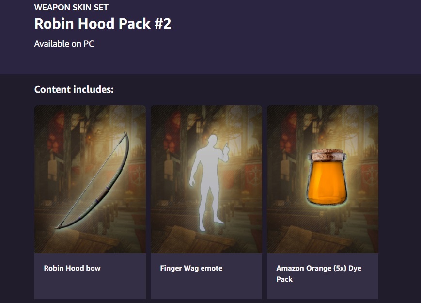 New World Prime Gaming récompenses gratuites comment obtenir le contenu du pack Autumn Kings robin hood