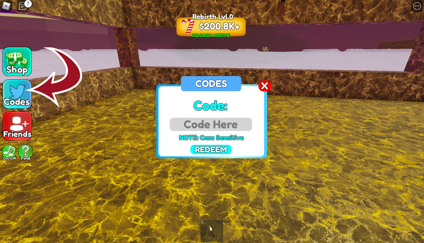 Utiliser les codes Pyramid Tycoon