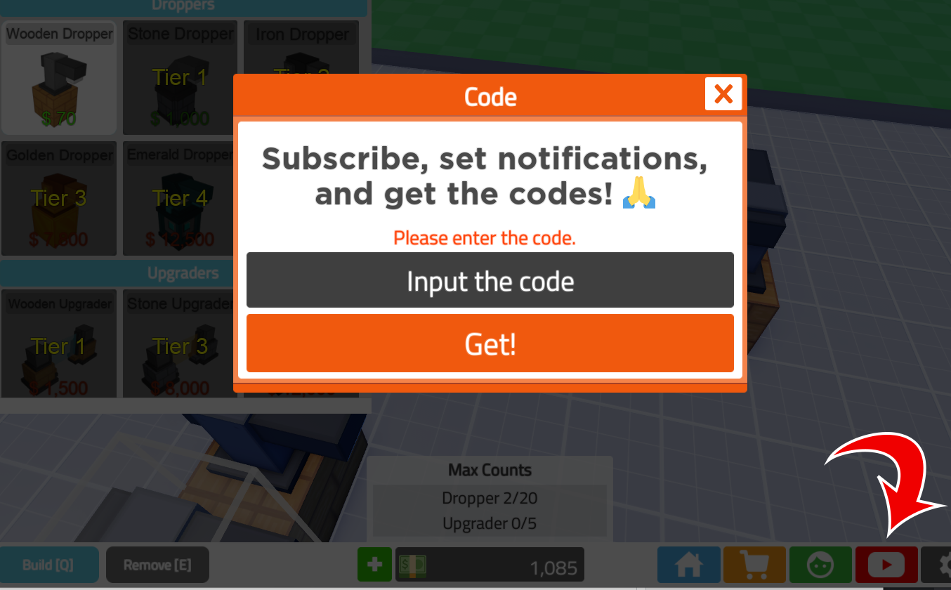 Codes d'échange de Sandbox Tycoon