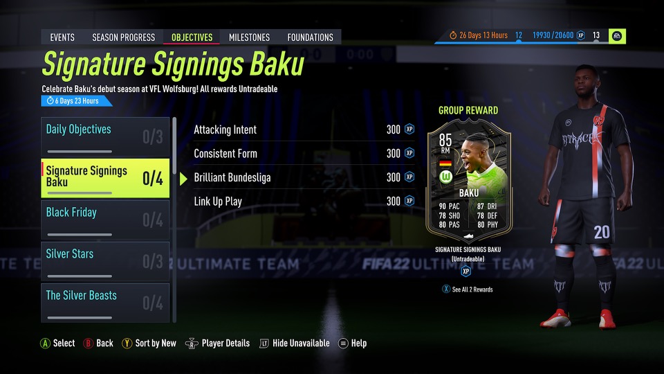 FIFA 22 Signature Signatures Objectifs de Bakou