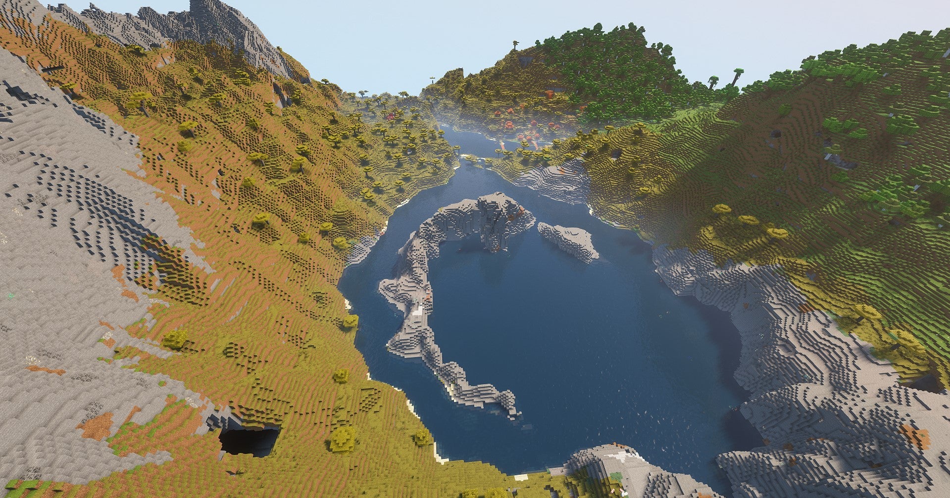 Meilleures graines Minecraft 1.18 - Savannah, Stony Peaks et Crater Lakes