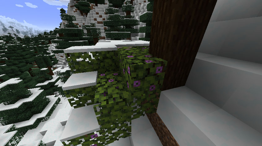 Minecraft 1.18 Feuilles d'azalée en fleurs