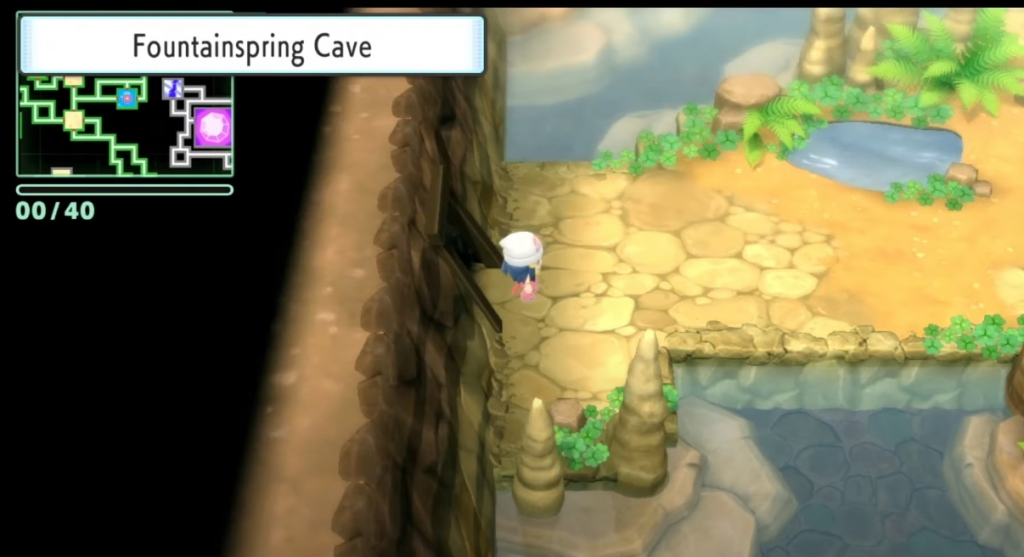 Vous voulez trouver la grotte Fountainsprint pour attraper Dratini.  (Photo : Game Freak)
