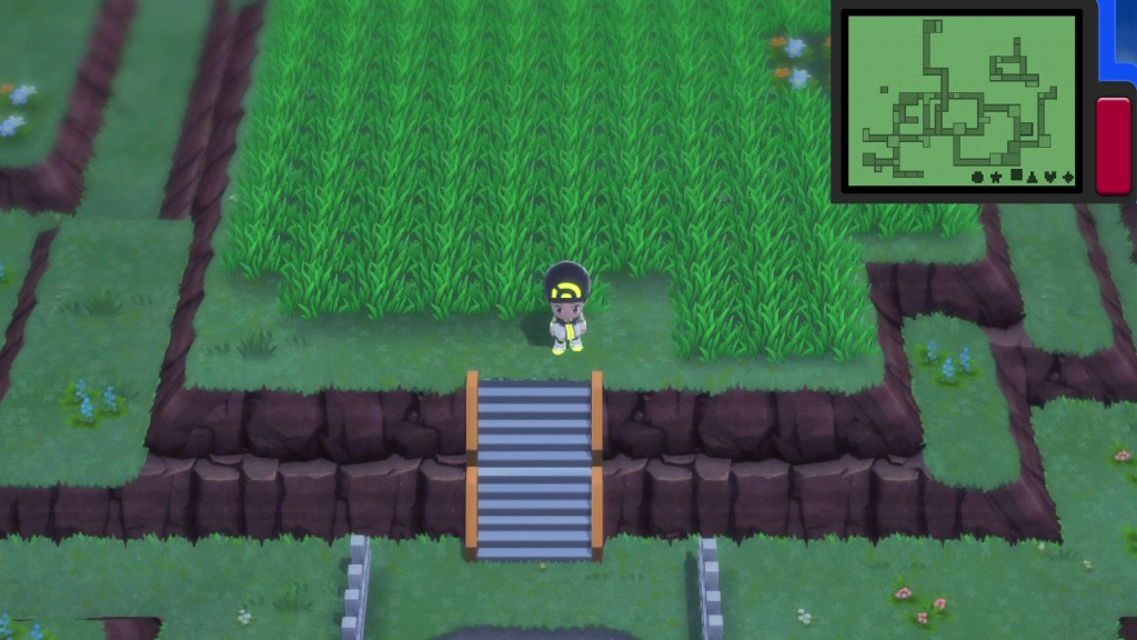 Le Jardin des Trophées dans Pokémon Diamant Brillant et Perle Brillante.  (Photo : Game Freak)