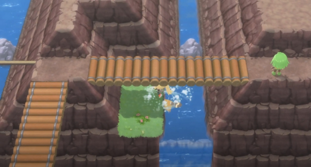 L'emplacement de la plaque de prairie.  (Photo : Game Freak)