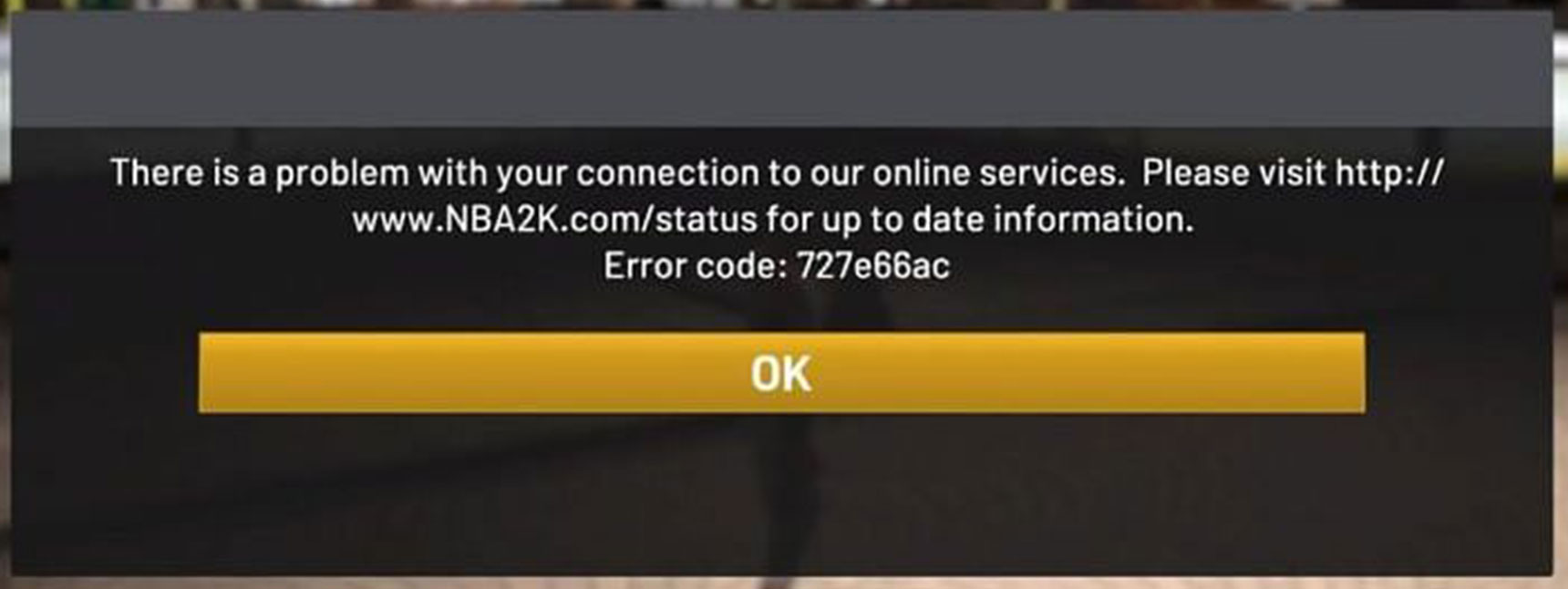 Comment réparer le code d'erreur NBA 2K22 727e66ac