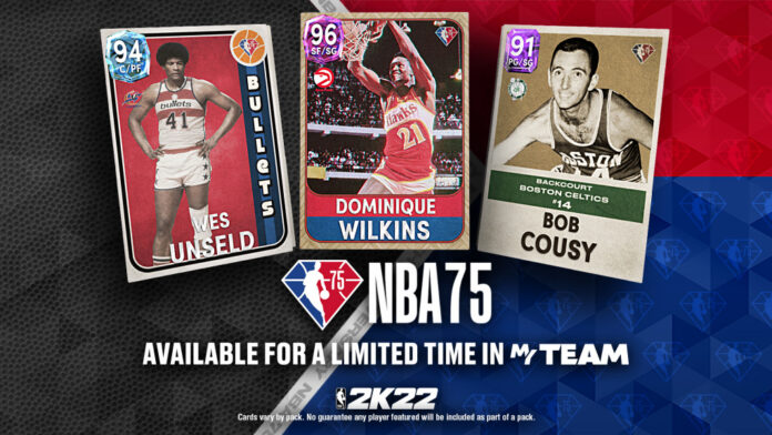 NBA 2K22 NBA75 Legends Pack Market