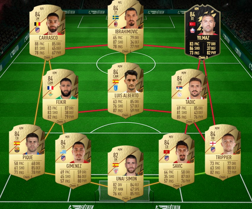 Laborde Joueur du mois FIFA 22 SBC pas cher