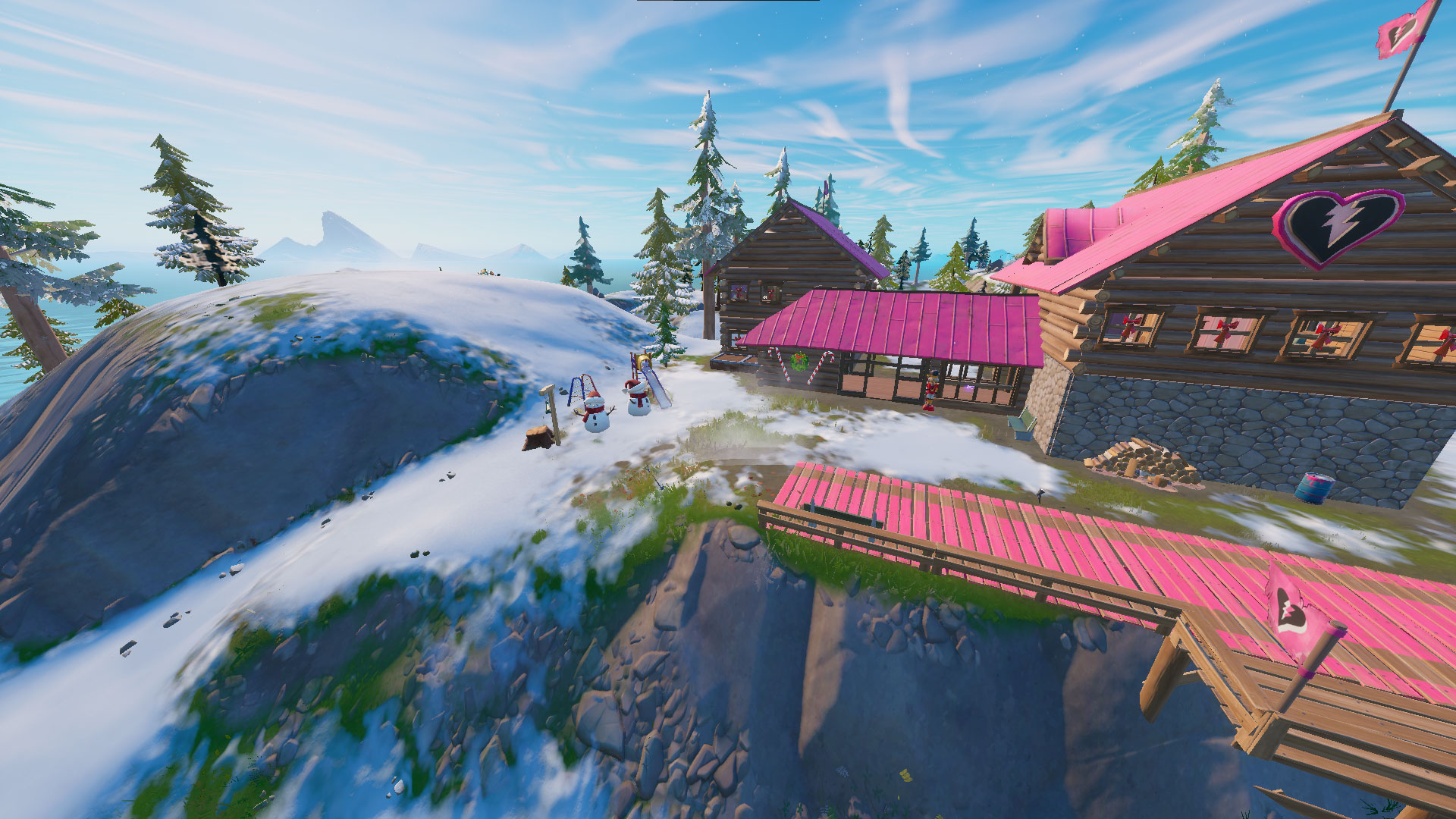 Emplacements des bonhommes de neige Fortnite - Camp Cuddle