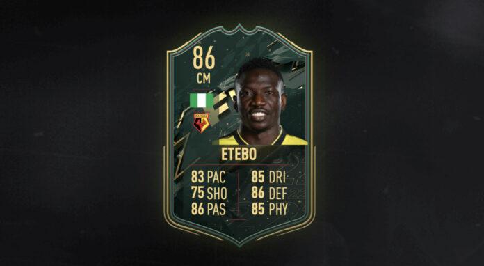 FIFA 22 Oghenekaro Etebo Winter Wildcards SBC