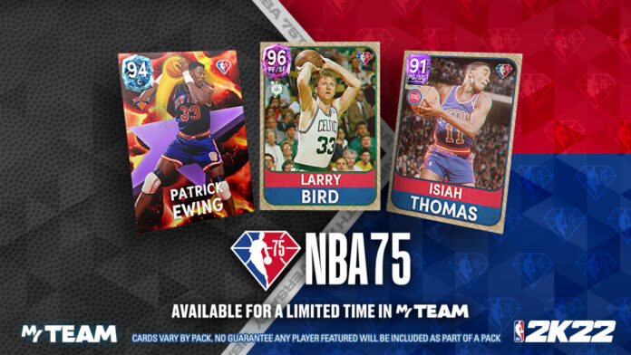 NBA 2K22 NBA75 Pack Market