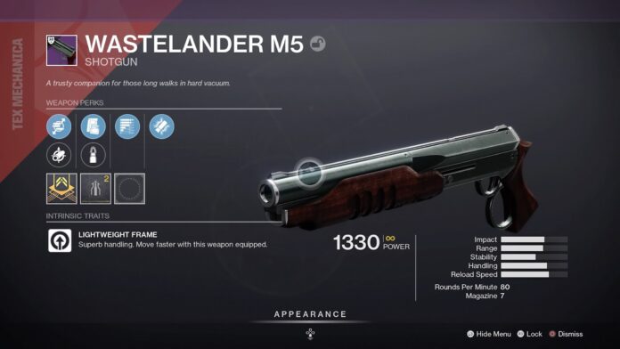 Best Wastelander M5 God Rolls in Destiny 2