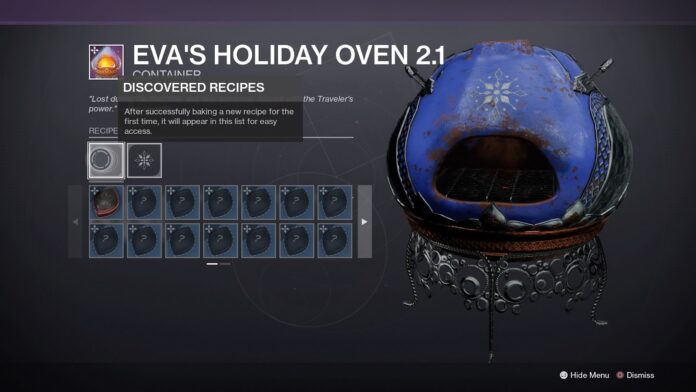 All Dawning Recipes for Eva