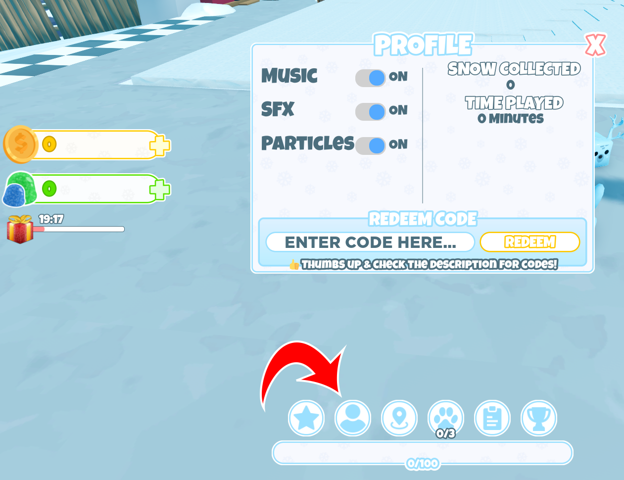 Codes d'utilisation du simulateur Snowballer