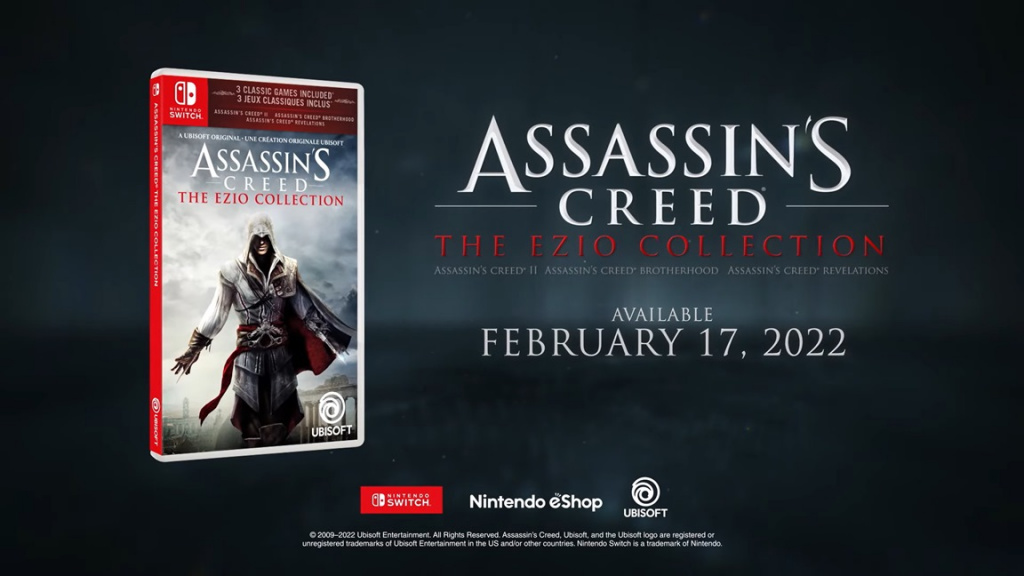 Date de sortie d'Assassin's Creed : The Ezio Collection sur Nintendo Switch