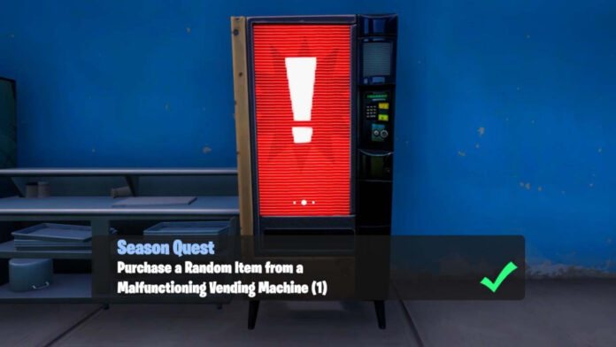 Fortnite Chapter 3 Malfunctioning Vending Machine
