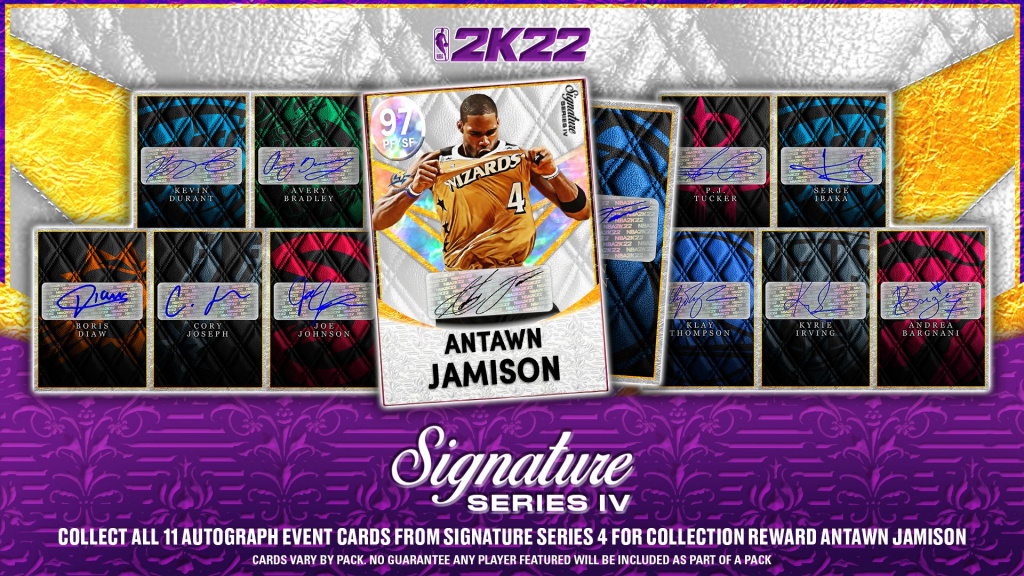 Cartes d'473graphes NBA 2K22 Signature Series IV