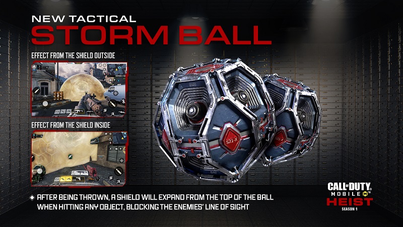 Storm Ball Cod Mobile Comment débloquer Battle Pass Heist Saison 1 Effets Gameplay