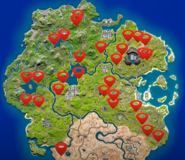 Emplacements Fortnite Klombos comment utiliser les klomberries de soufflage de match se calmer où trouver la carte des tours inclinées v19.10