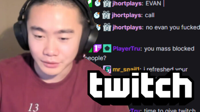 Twitch streamer Evan Gao accidentally blocks all of his followers