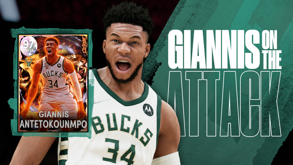 NBA 2K22 Beasts Galaxy Opale Giannis Antetokoumpo