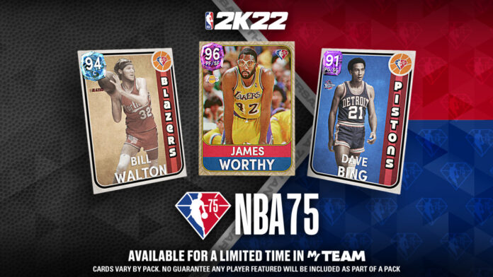NBA 2K22 NBA75 V Pack Market