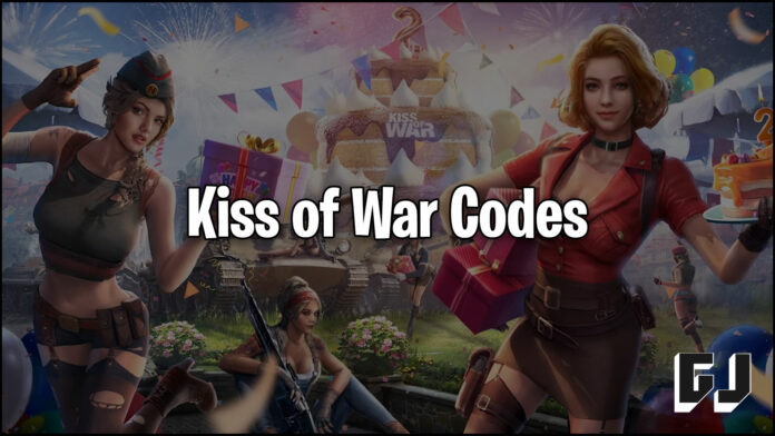 Kiss of War Codes