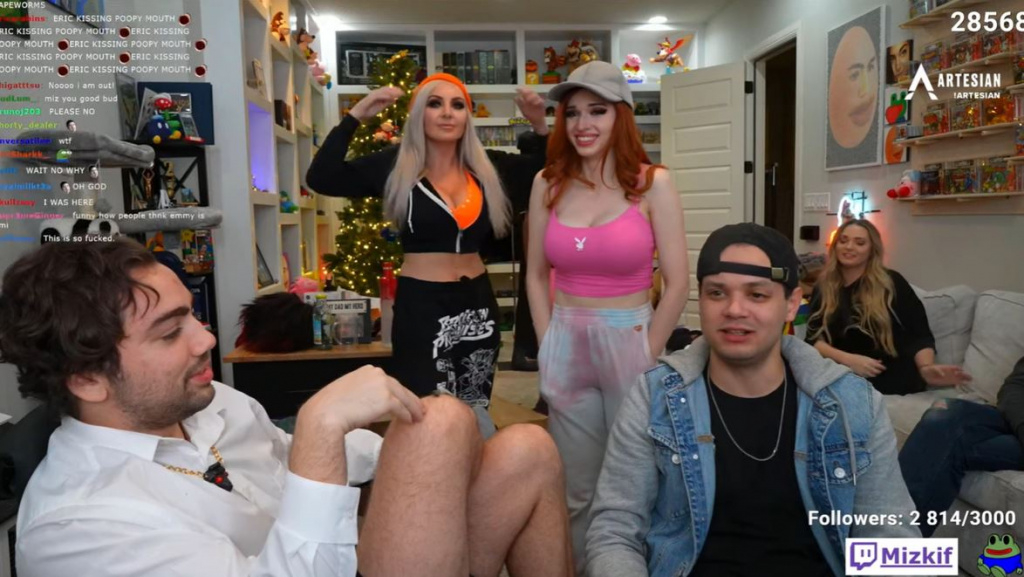 erobb britney mange du caca de lapin devant mizkif amouranth jessica nigri