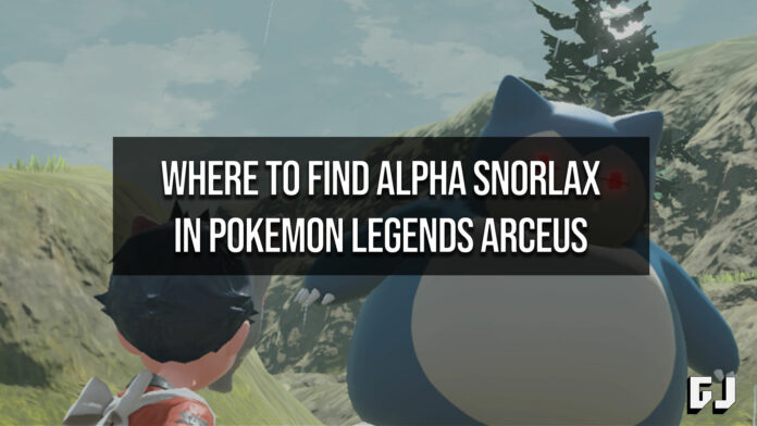 Where to Find Alpha Snorlax in Pokemon Legends Arceus