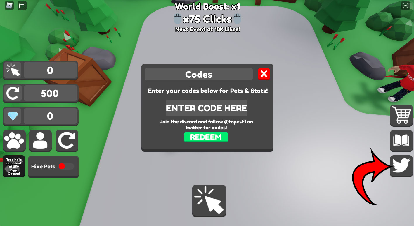 Roblox Clicker Realms X Codes Échanger