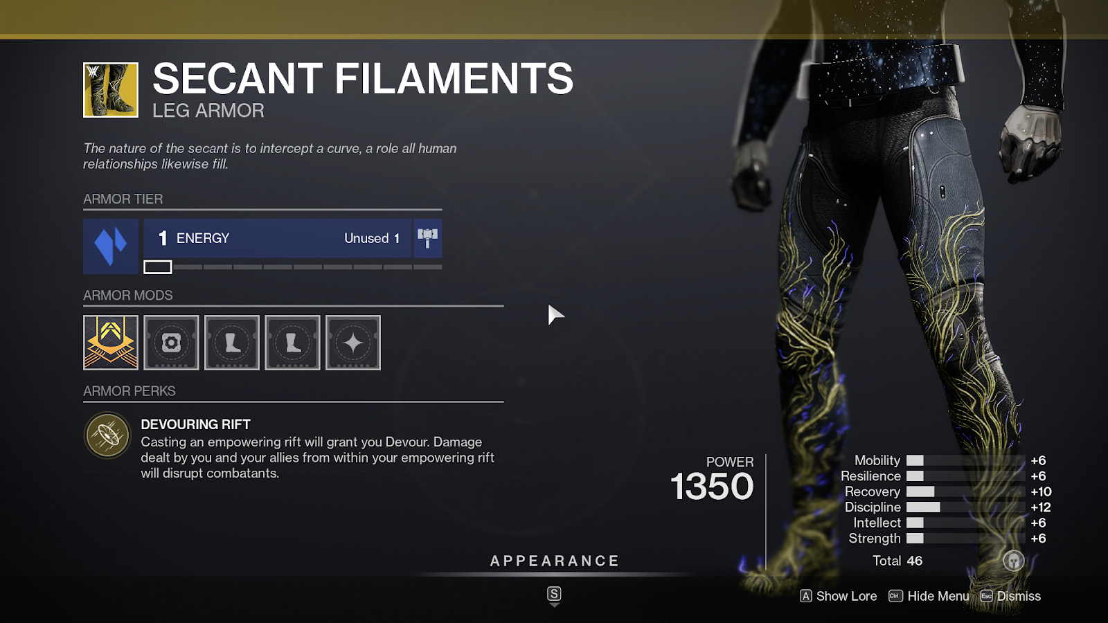 Tous les exotiques de Destiny 2 Witch Queen - Filaments sécants