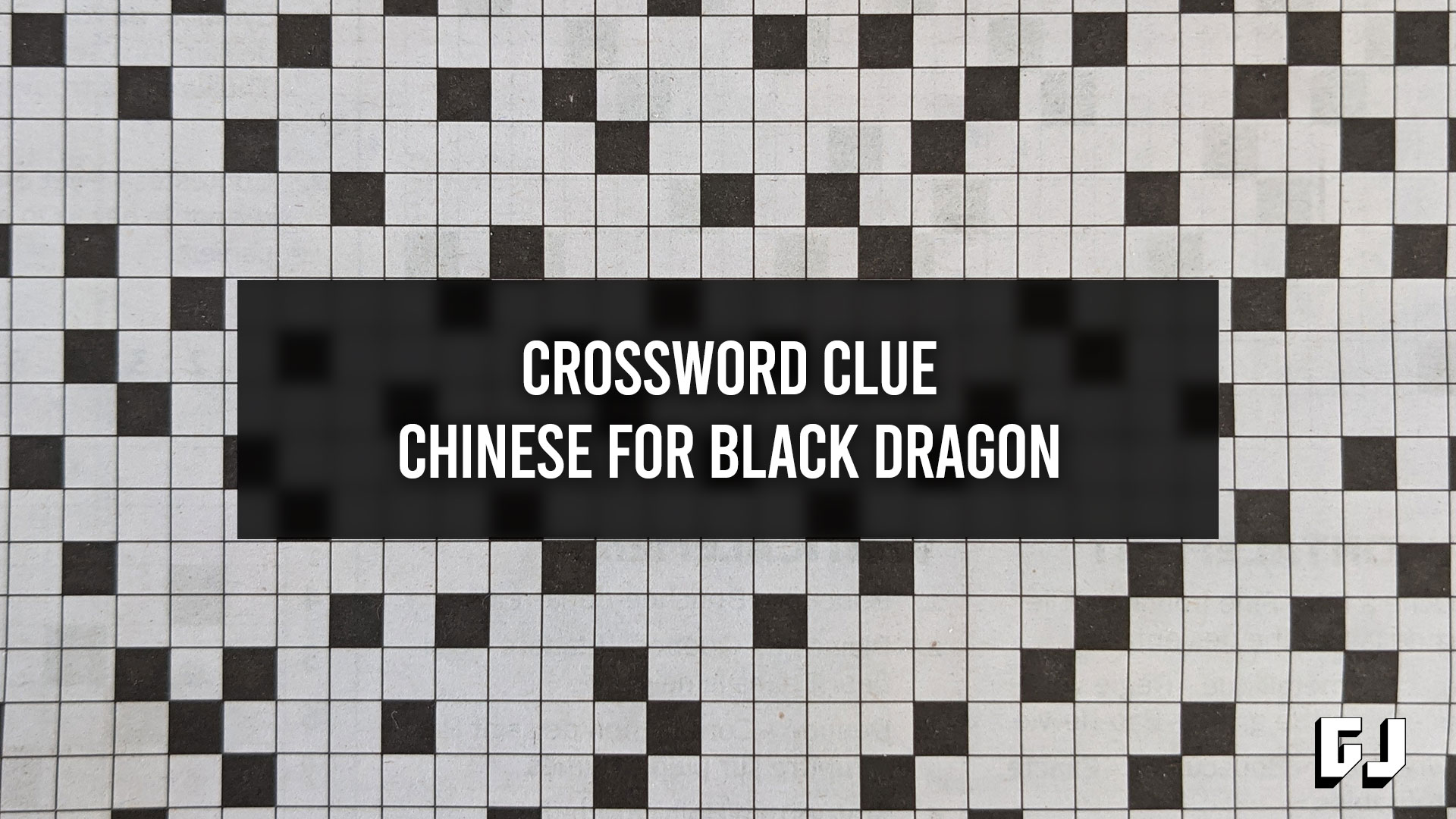 Chinois Pour Dragon Noir Indice De Mots Crois s