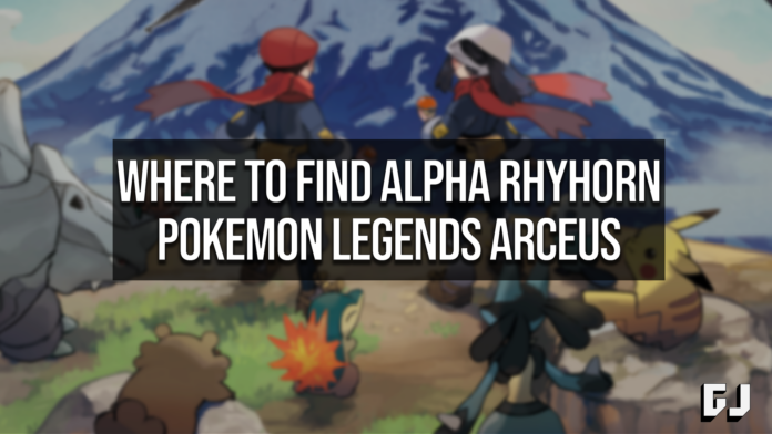 Where to Find Alpha Rhyhorn Pokemon Legends Arceus