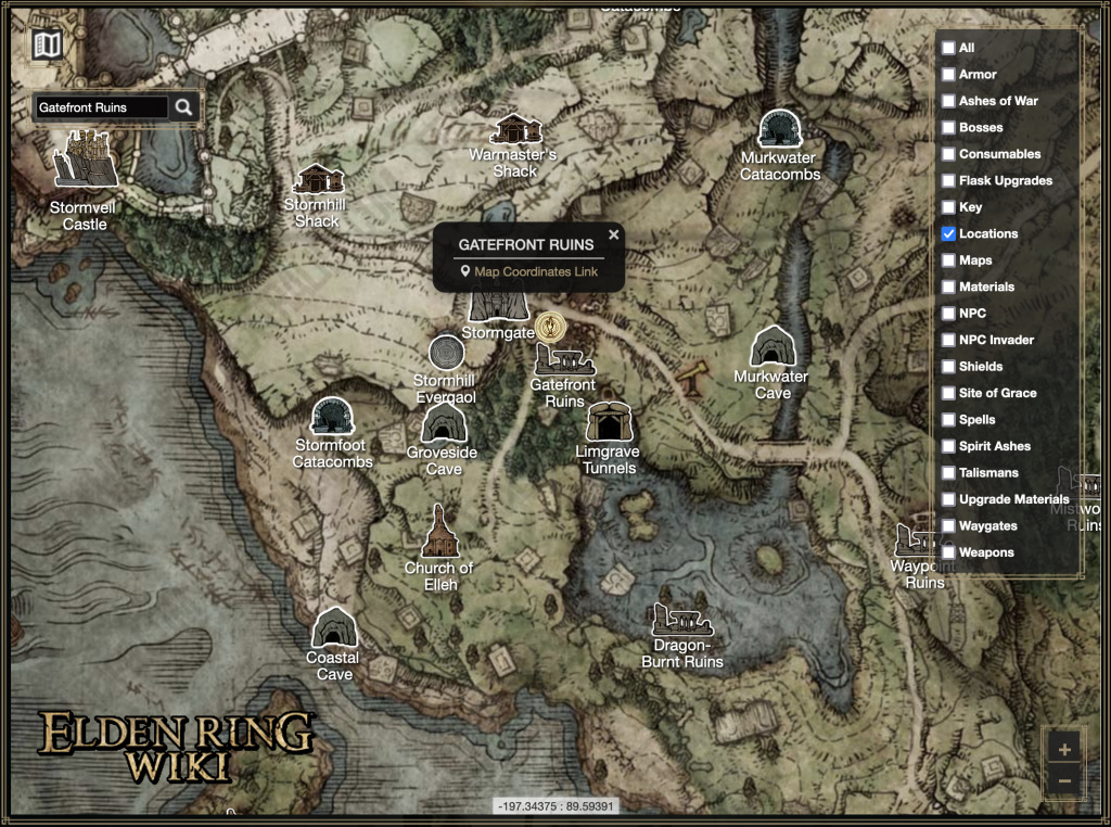 Elden ring map wiki