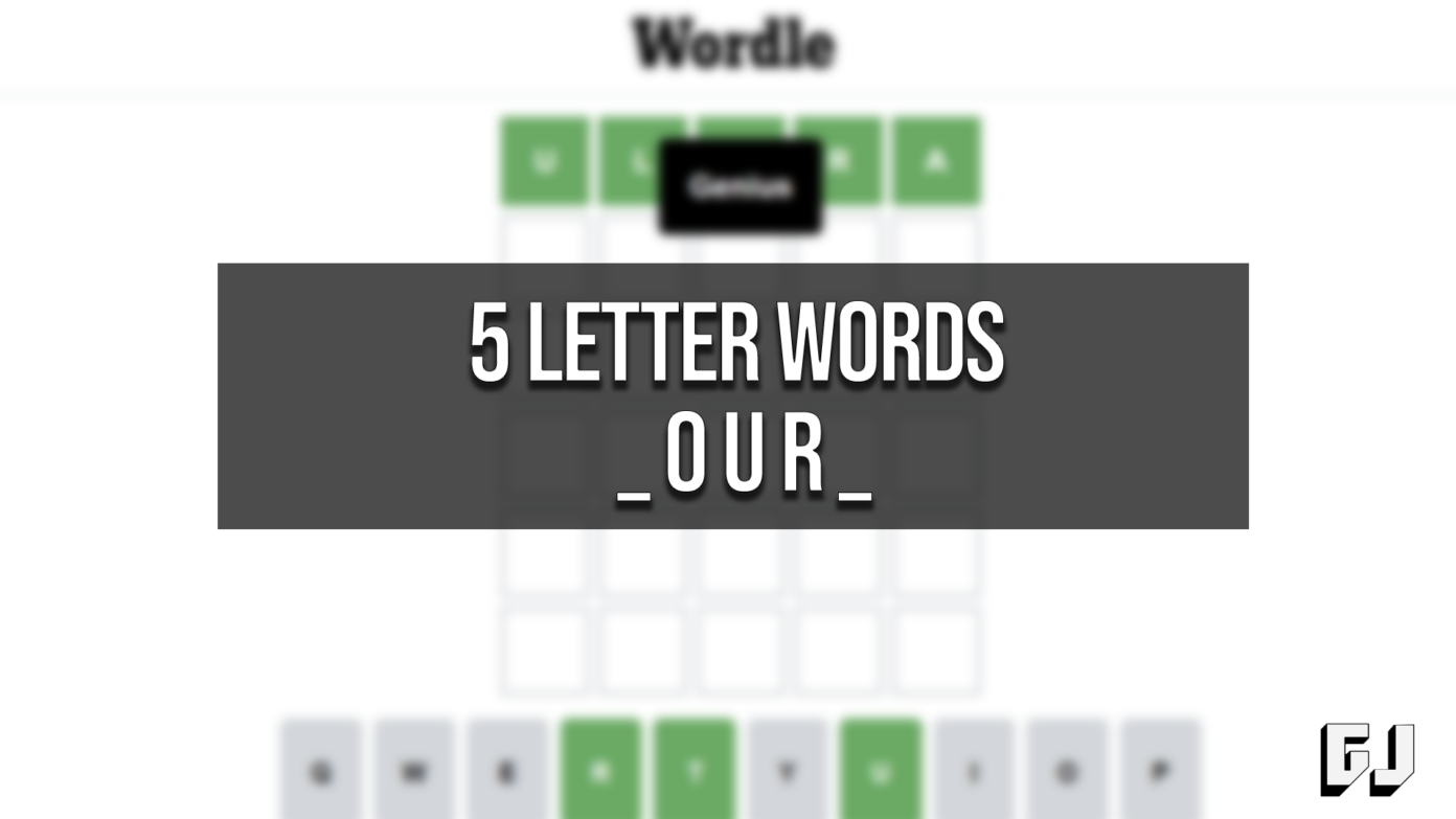 Mot De 5 Lettres Avec Les Lettres Suivantes