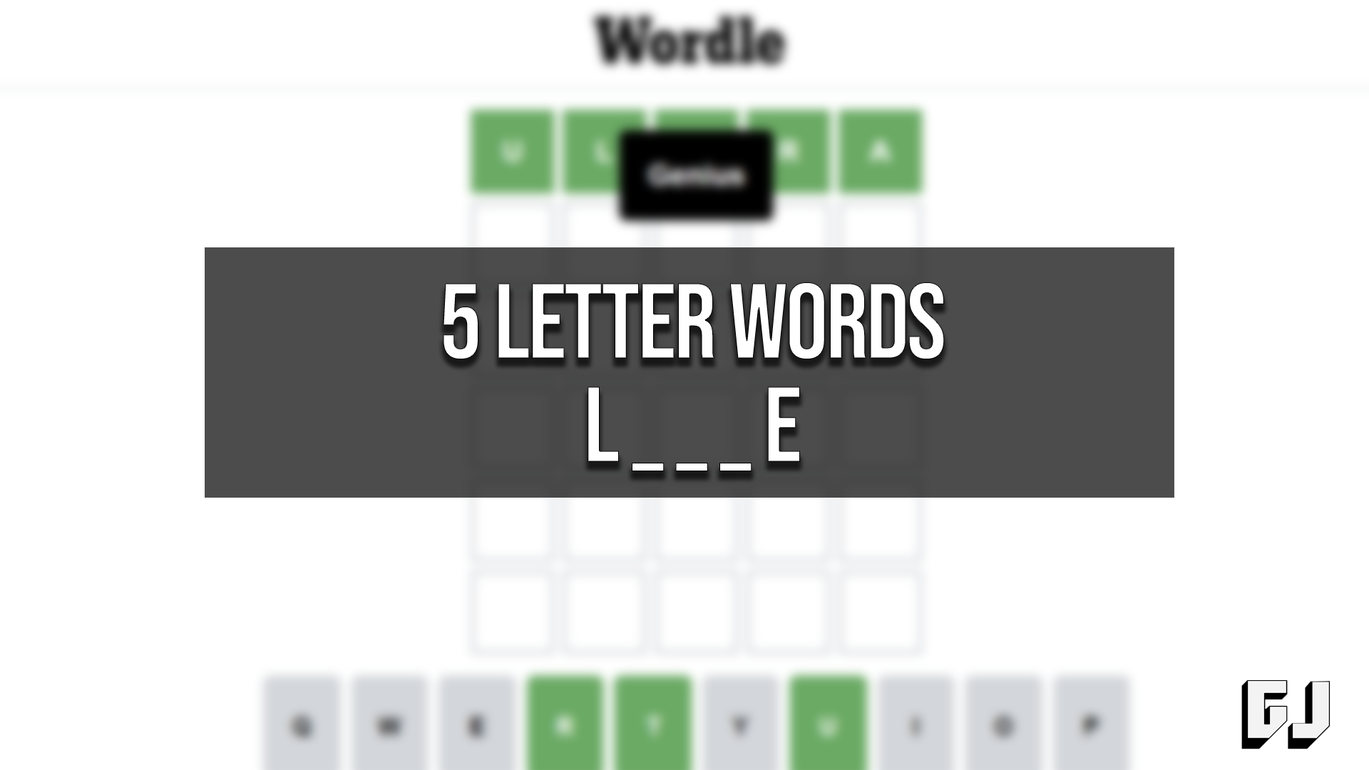 5 palabras que comienzan con la letra L y terminan con la E.