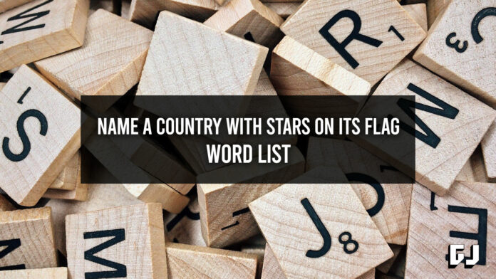 Name A Country With Stars On Its Flag - Word List