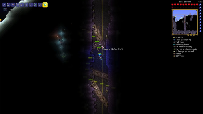 Eater Of Worlds Boss dans Terraria.