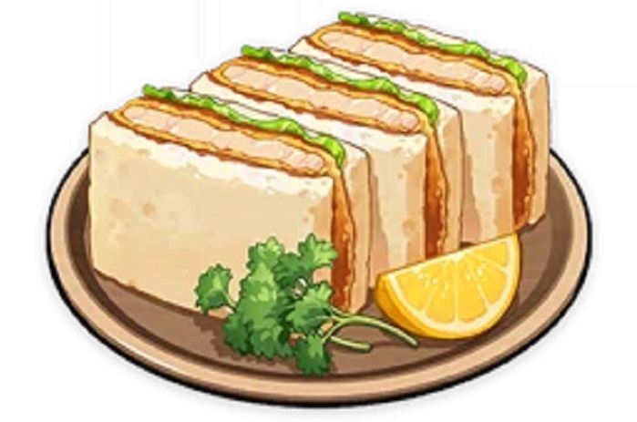 Genshin Impact 2.6 Katsu Sandwich nouvelle recette comment faire cuire les effets des ingrédients