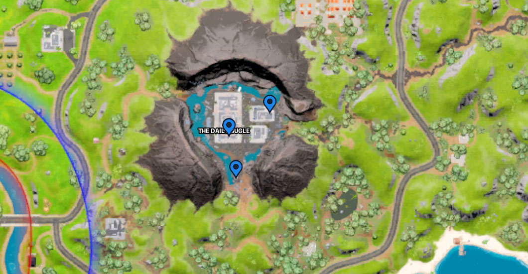 Emplacements des puces Omni de Fortnite - Daily Bugle